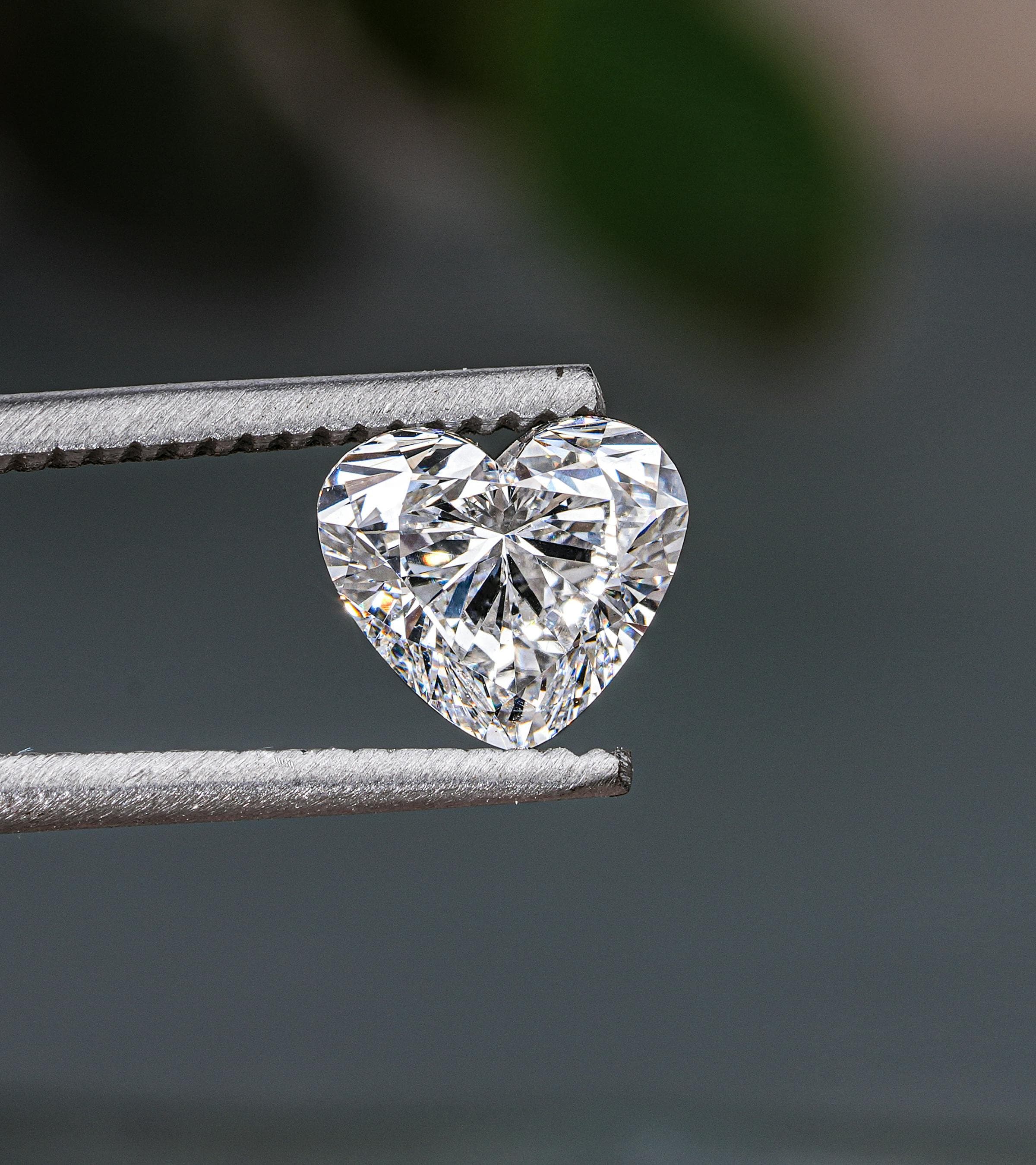 Close up of brilliant cut diamond