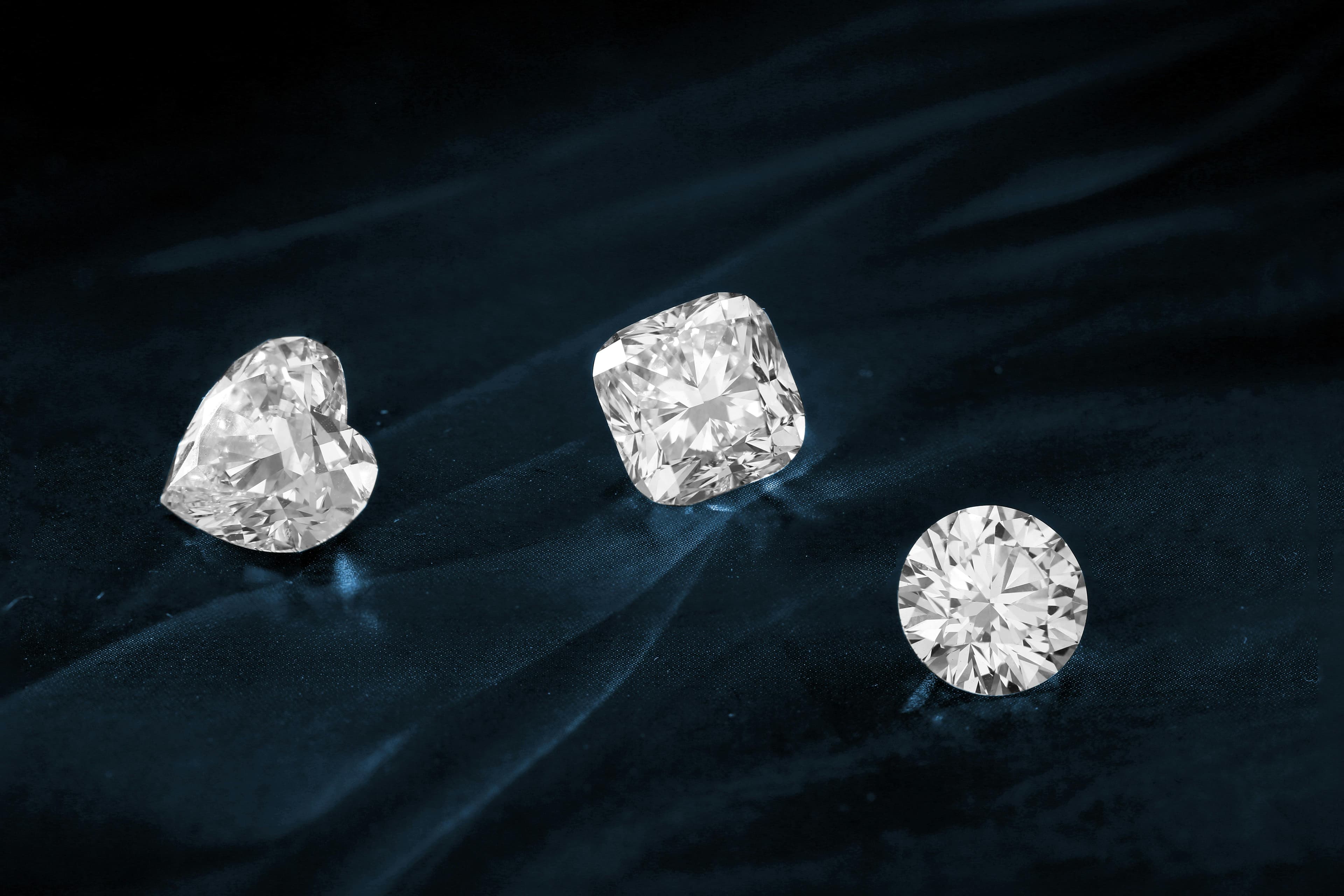 Finished diamonds ready for export